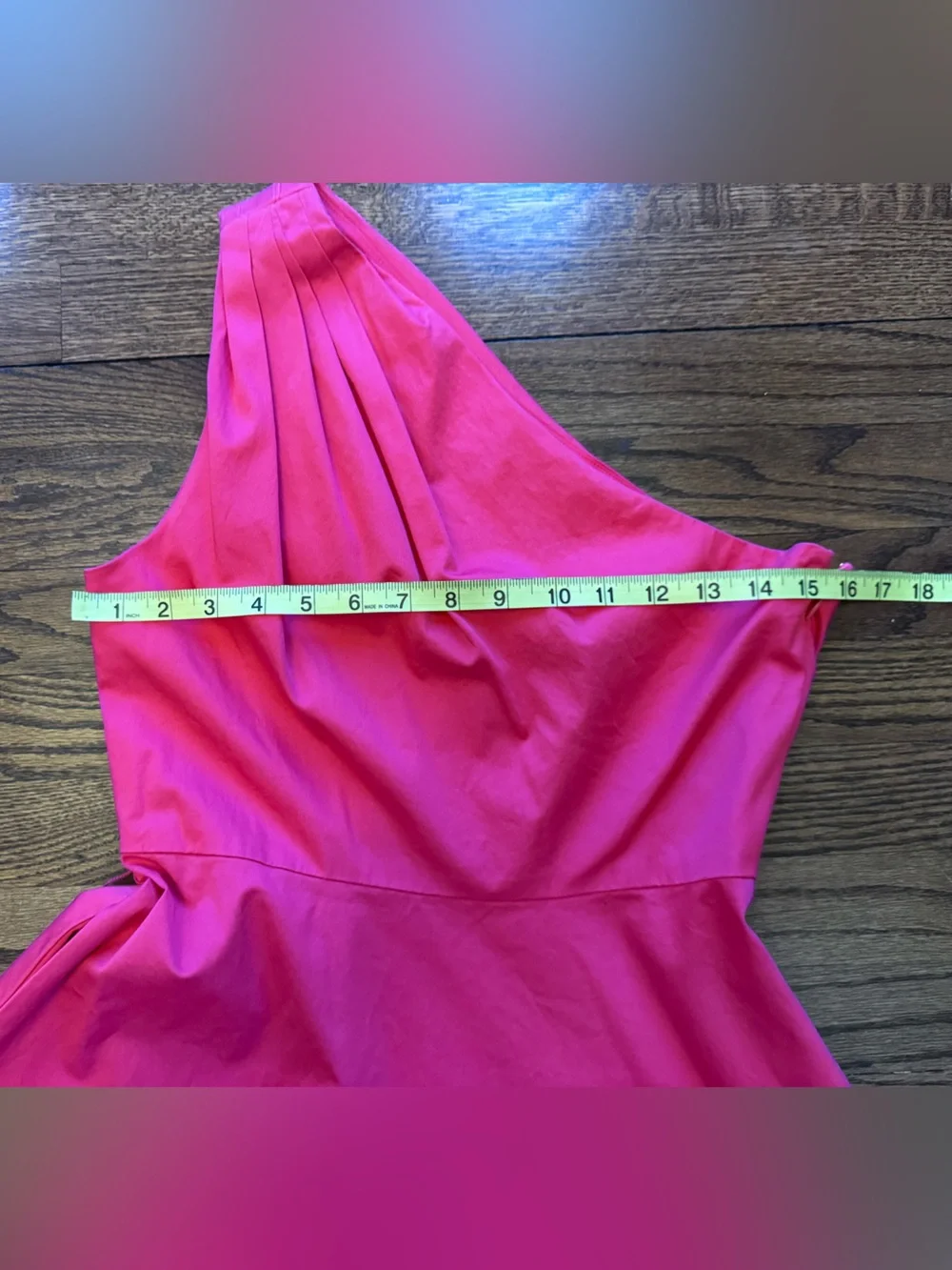 kate spade Poplin One Shoulder Dress Lined Zip Knee Length Size 6 - Picture 7 of 12